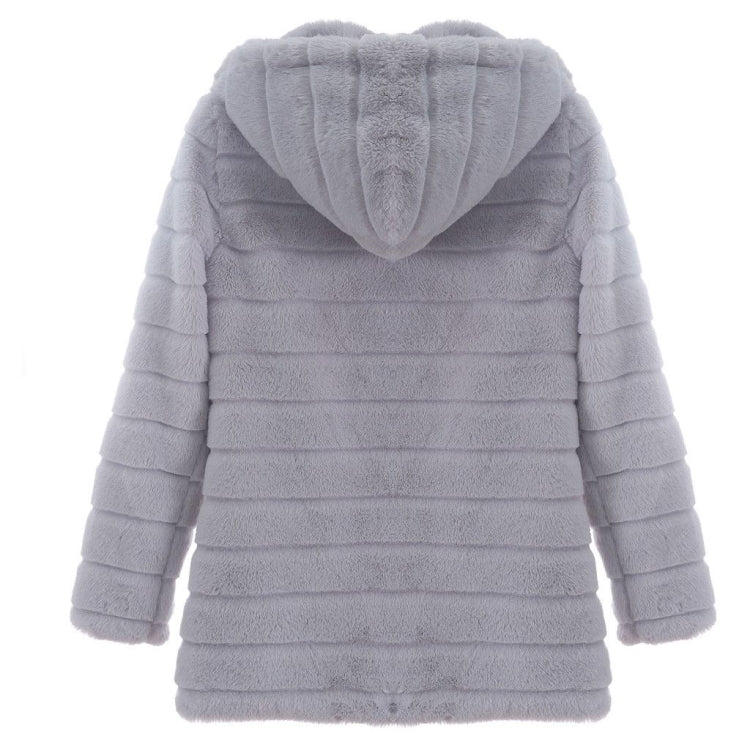 Jacket Winter White Big Solid Jackets For Women Long Coat