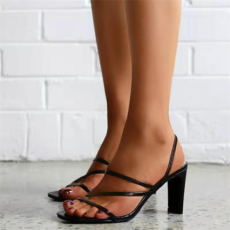 Stiletto Sandals Plus Size 36-43 Woman High Heels Shoes Lady