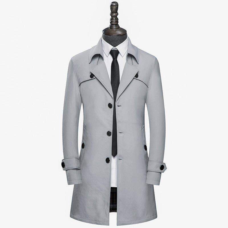 Slim handsome coat trench coat