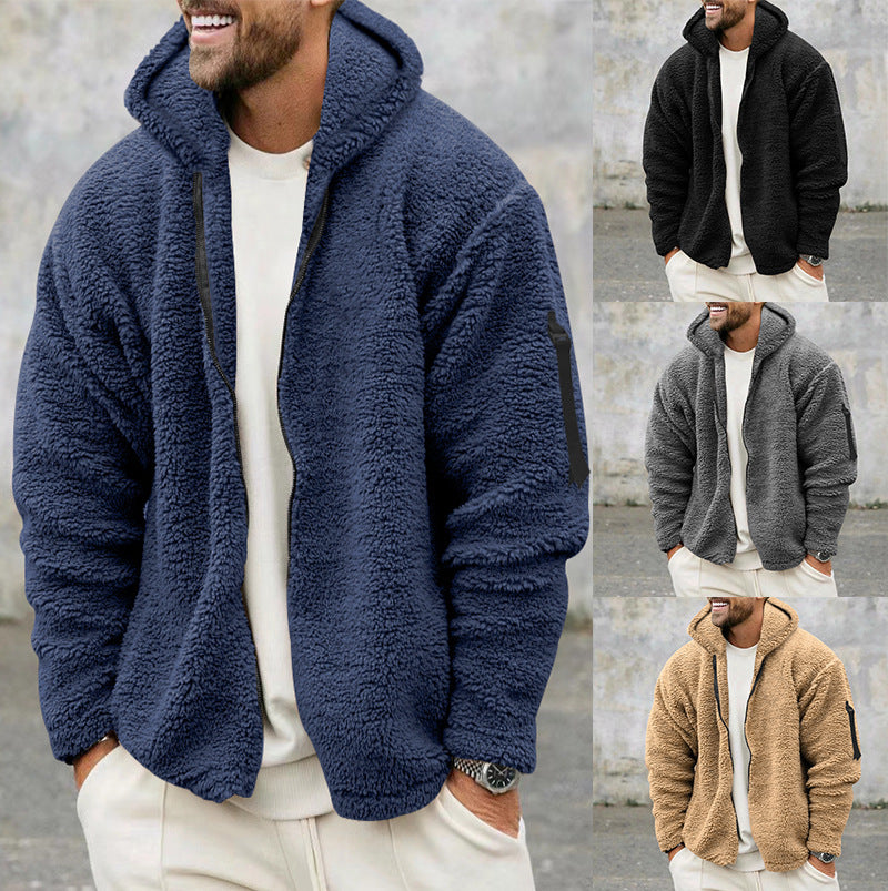 Men's Double-sided Fleece Warm Jacket