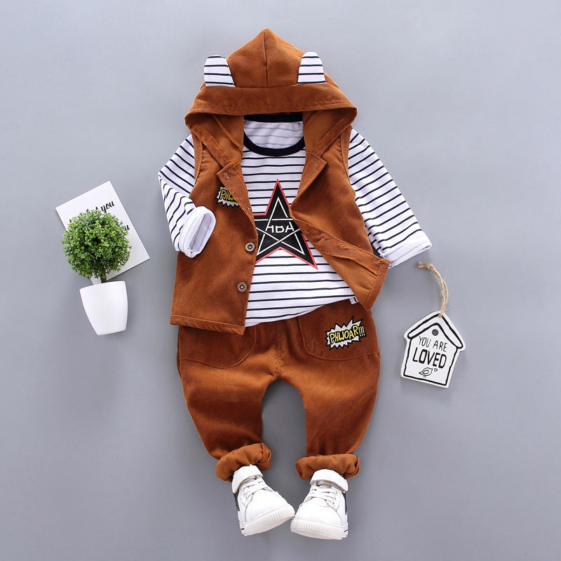 Children's Clothes Boys' Suits Boys' Autumn Three-Piece Suits