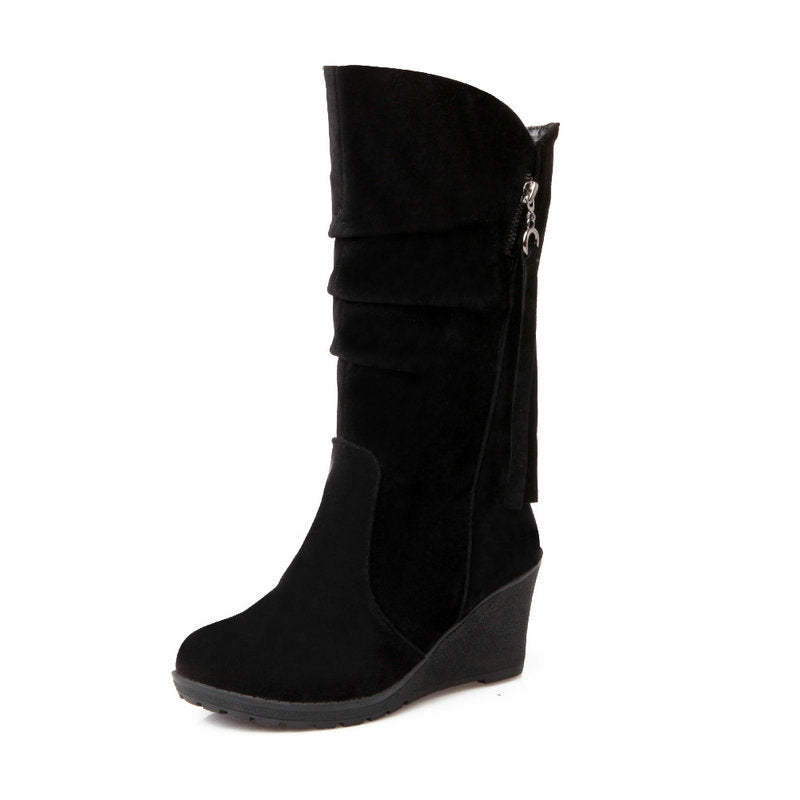 Autumn And Winter Mid-tube Boots Women