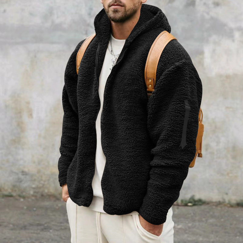 Men's Double-sided Fleece Warm Jacket