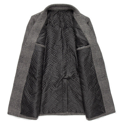 Trench coat plaid coat