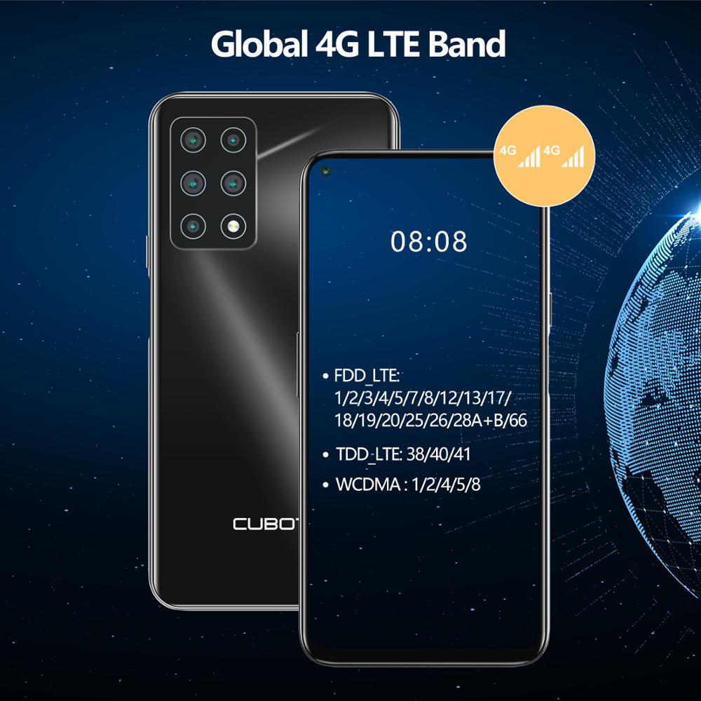 Cubot X30 Android 10 Smart Phone 6.4" Display 8GB 128GB /256GB 48MP Five Camera NFC Finger print 4200mAh Global 4G Smartphone