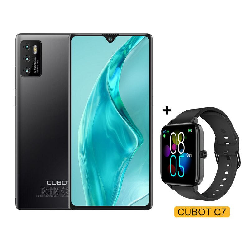 Cubot P50 Android 11 Smartphone 6GB +128GB 4200mAh Removable Battery 6.217 Inch HD+Screen NFC 20MP AI Camera Smart Mobile Phone