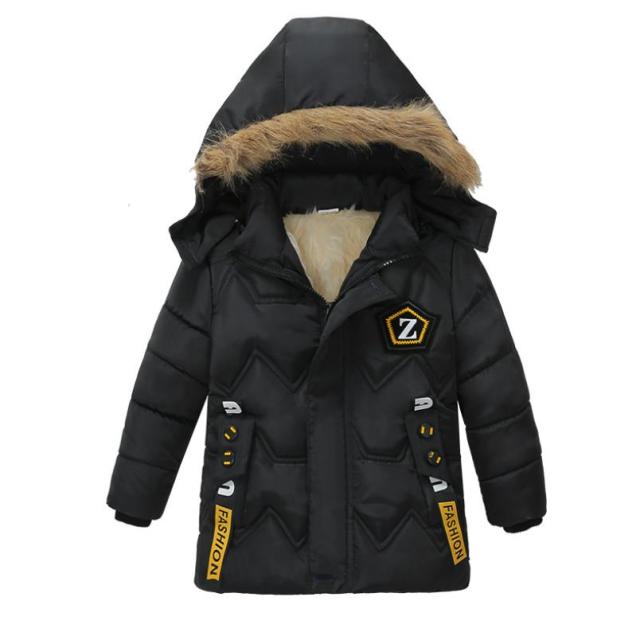 Boys Hooded Cotton Winter Jacket Coat For Baby Boy 3 - 6 years Old Overcoat Clothing - isobougie