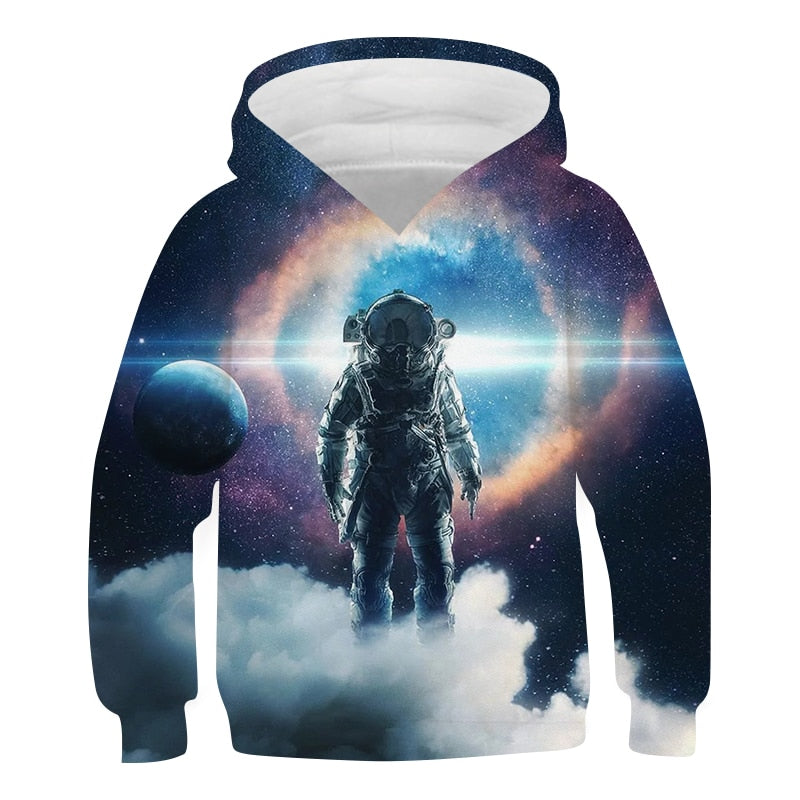 Outer Space Kids Baby Boys Girls Jacket Coats Hoodies Pullover