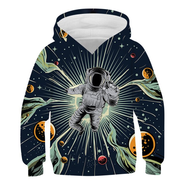 Outer Space Kids Baby Boys Girls Jacket Coats Hoodies Pullover - isobougie