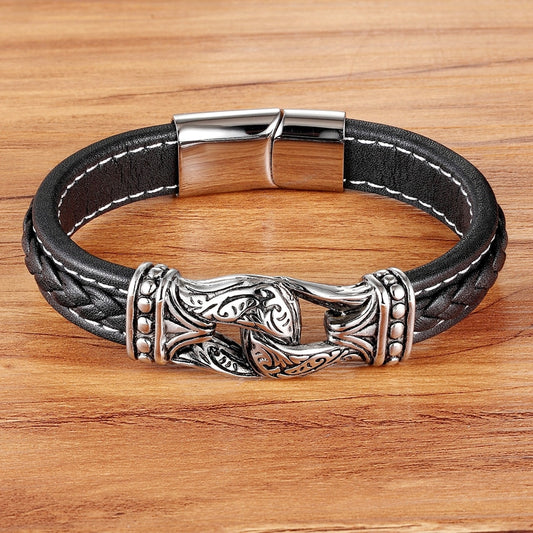 Genuine Leather Bracelets & Bangles For Men